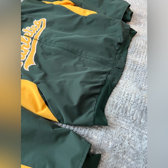Women’s Vintage Oakland Athletics A's Dugout Jacket Size L Authentic Majestic - Picture 8 of 10